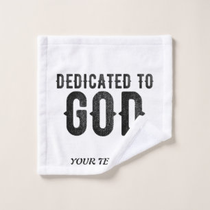 DEDICADO A DIOS PERSONALIZABLE GUAY TEXTO NEGRO
