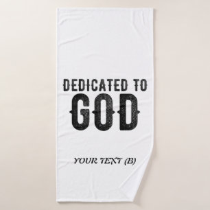 DEDICADO A DIOS PERSONALIZABLE GUAY TEXTO NEGRO