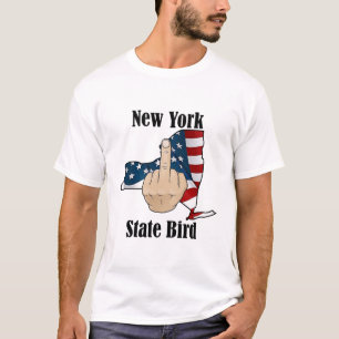 Dedo medio de la camiseta de la camiseta del estad
