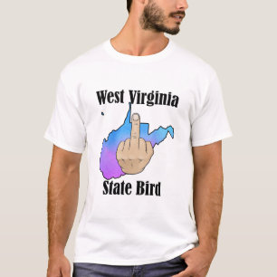 dedo medio de la camiseta de la camiseta del estad