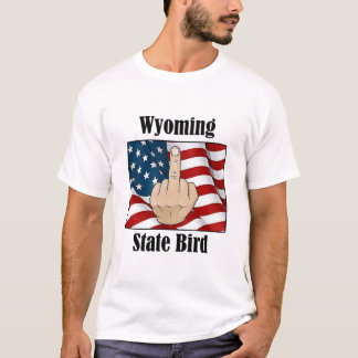 Dedo medio de la camiseta de la camiseta del estad