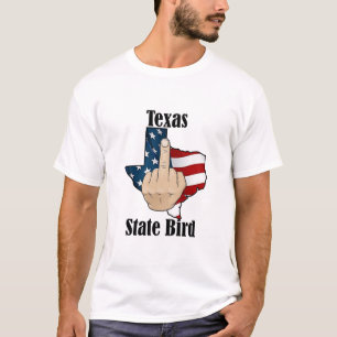 dedo medio de la camiseta de la remera del estado
