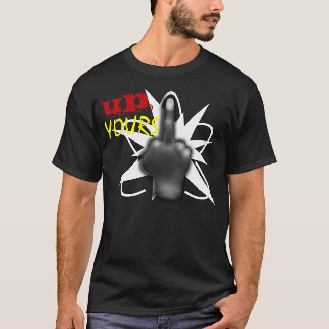 Dedo medio encima el suyo camisa (Anverso)