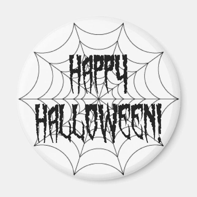 Dedos de araña de Halloween y imán web (Frente)