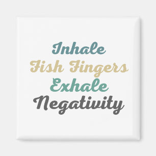Dedos de peces inhalados Exhalan imanes de negativ