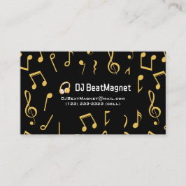 Deejay Profesional De Tarjetas De Negocio Dj boda