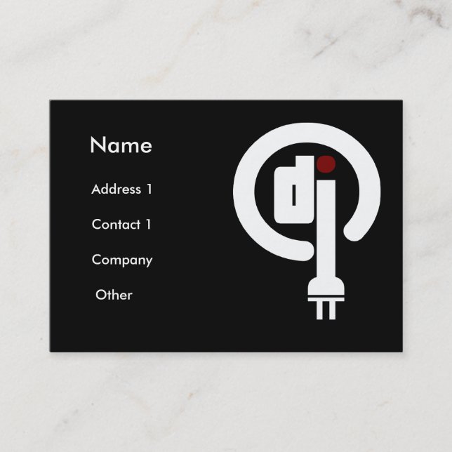 Deejay tarjetas de visita (Anverso)