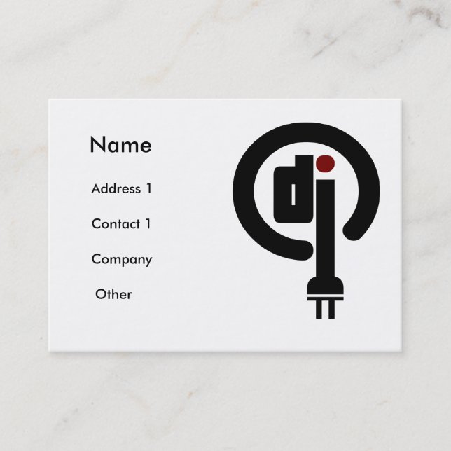 Deejay tarjetas de visita (Anverso)