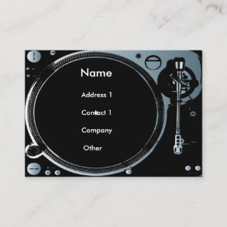 Deejay tarjetas de visita