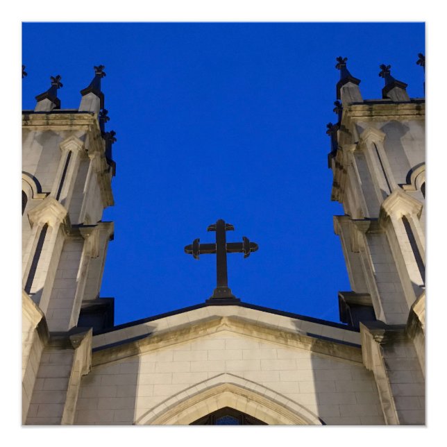 Deep blue cross poster (Anverso)