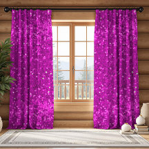 Deep Pink Glam Faux Glitter Pattern