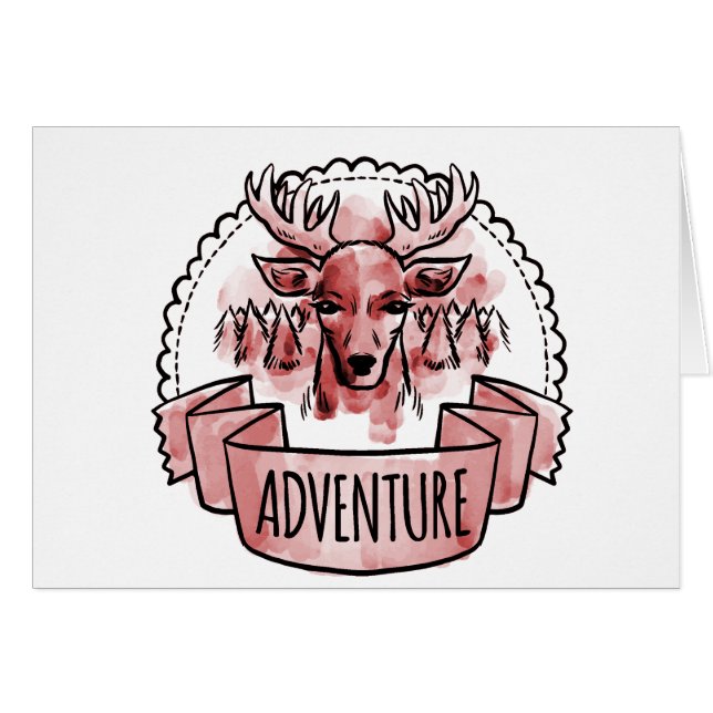 Deer Adventure Badge (Anverso (Horizontal))