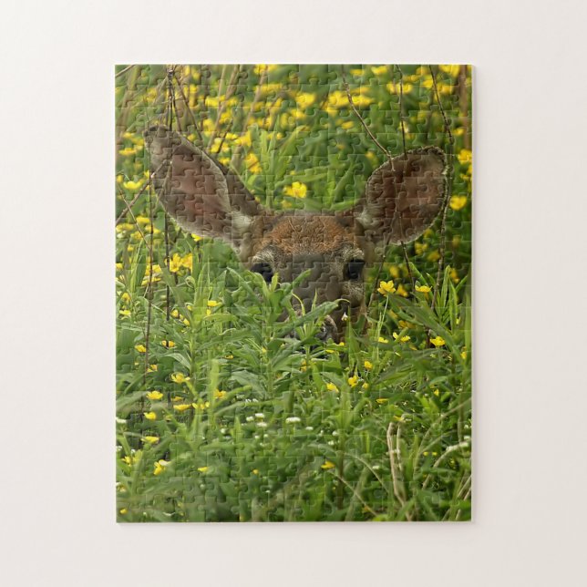 Deer Among Wildflowers Puzzle (Vertical)