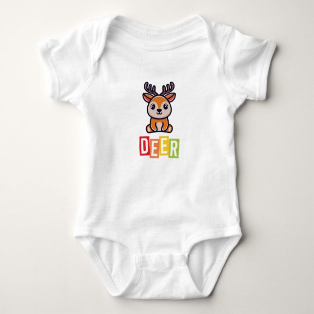 Deer Baby Jersey Bodysuit (Anverso)