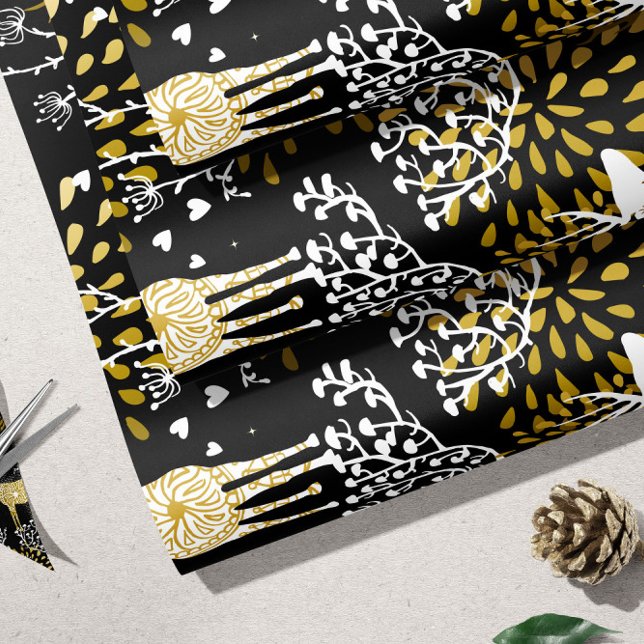 Deer de oro | Papel de ajuste para Navidades (Subido por el creador)