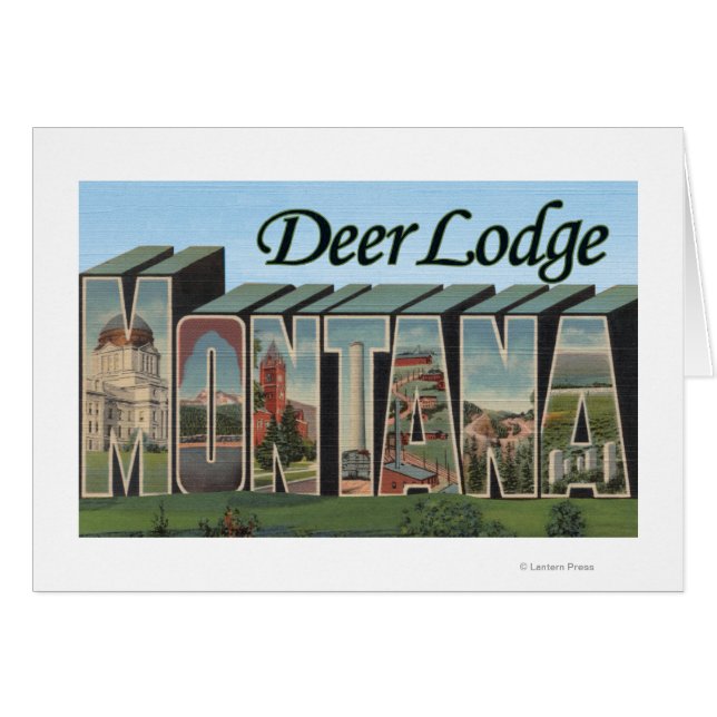Deer Lodge, Montana - Escenas de letras grandes (Anverso (Horizontal))