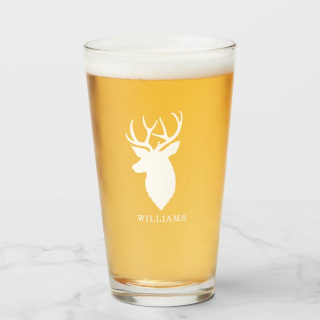 Deer Silhouette Personalizado (Anverso (lleno))