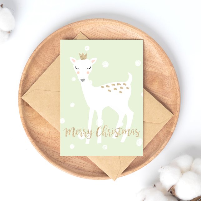 Deer - Tarjeta postal para Navidades pequeños (Subido por el creador)