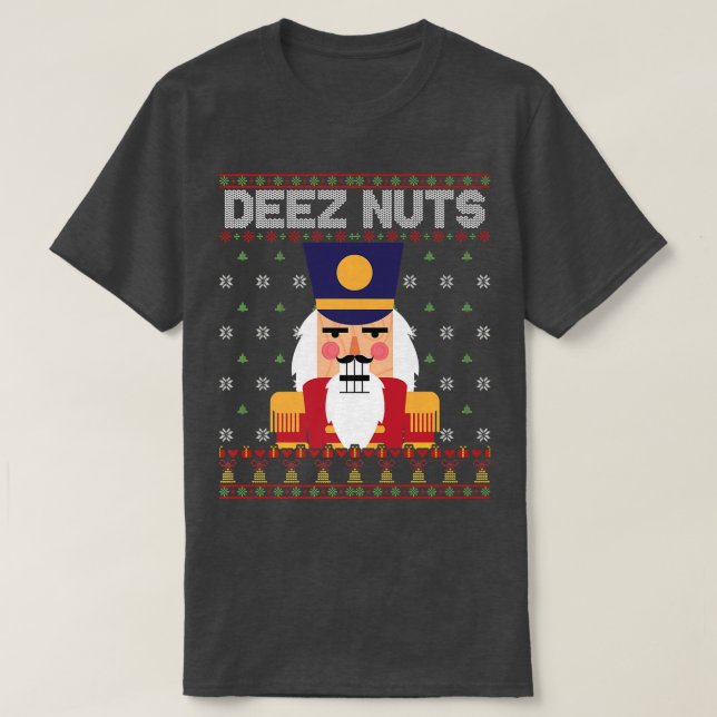 Deez Nutcracker Funny Navidades feos suéter (Diseño del anverso)