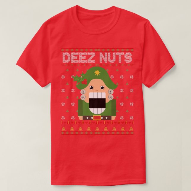 Deez Nutcracker Funny Navidades feos suéter  (Diseño del anverso)