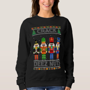 Deez Nutcracker Navidades feos Sweater Funny