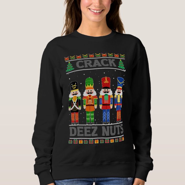 Deez Nutcracker Navidades feos Sweater Funny (Anverso)