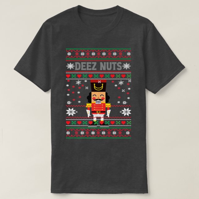 Deez Nutcracker Navidades feos Sweater Funny  (Diseño del anverso)