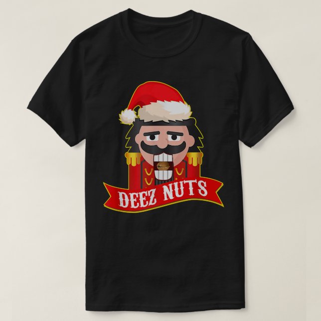 Deez Nuts Nutcracker  Funny Ugly Christmas Sweater (Diseño del anverso)