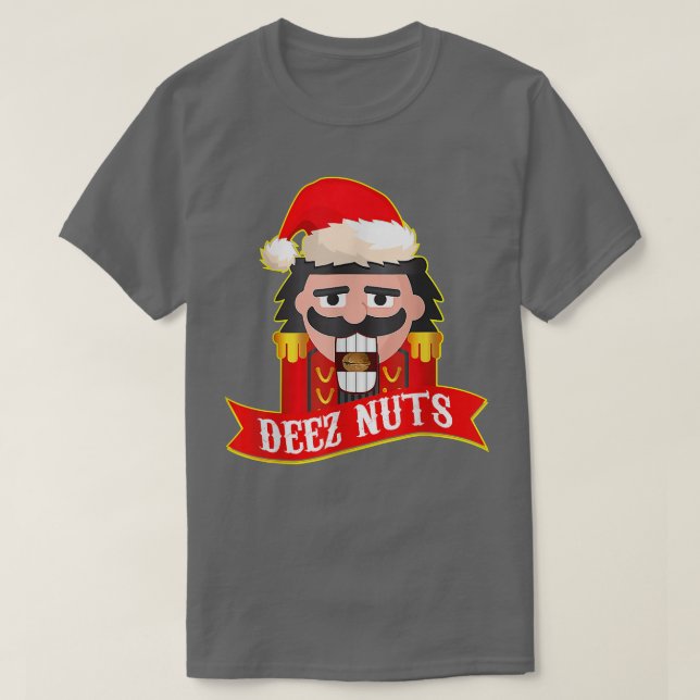 Deez Nuts Nutcracker  Funny Ugly Christmas Sweater (Diseño del anverso)