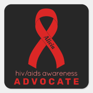 Defensora del VIH/SIDA Pegatina de la Plaza Negra