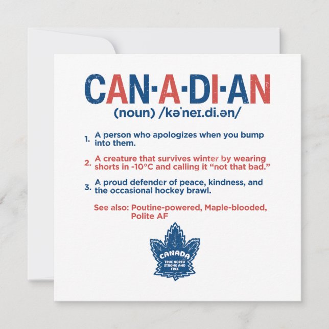 Definición canadiense (Anverso)