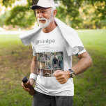 Definición de abuelo | 8 camiseta de Collage de fo<br><div class="desc">Camiseta moderna de 8 fotos. Con una dulce definición de lo que es un abuelo con espacio para mensajes personalizados, nombres y/o año. Estos son regalos del Día del Padre que son perfectos para cualquier padre. ¡Un regalo que valorará por toda la vida! Se puede personalizar para cualquier apodo -...</div>