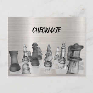 Definición de ajedrez de jaque mate de postal