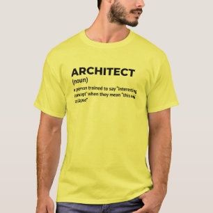 Definición de arquitecto - Camisa divertida para h