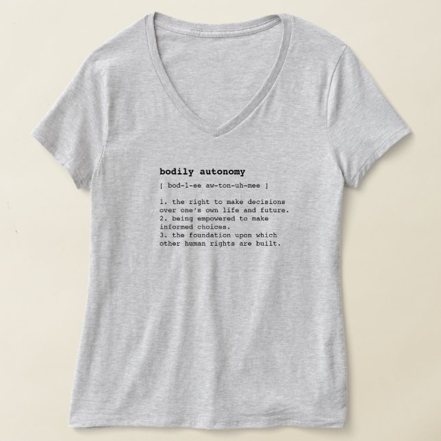 definición de autonomía corporal camiseta (Distribución )