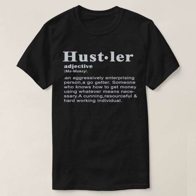 Definición de camiseta esencial de Hustler (Diseño del anverso)