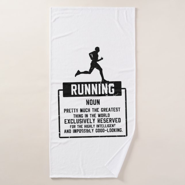 Definición de correr (Toalla de baño)