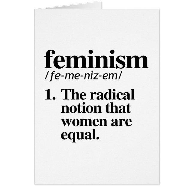 Definición de feminismo (Frente)
