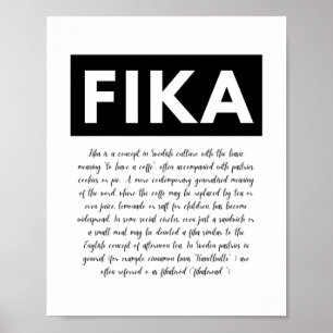 Definición de Fika Imprimir, arte de pared imprim
