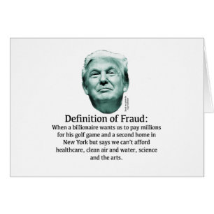 Definición de fraude - TRUMP
