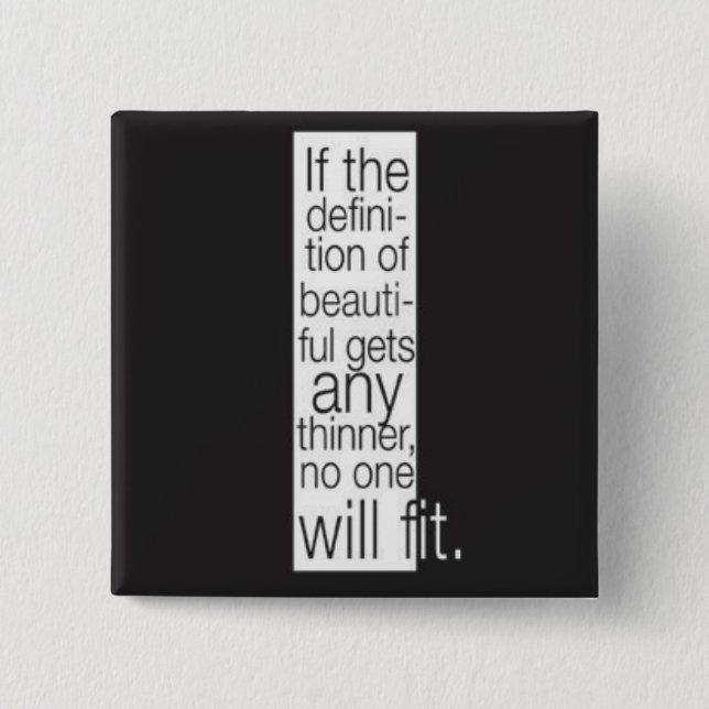 Definición de hermoso. Botón (Anverso)