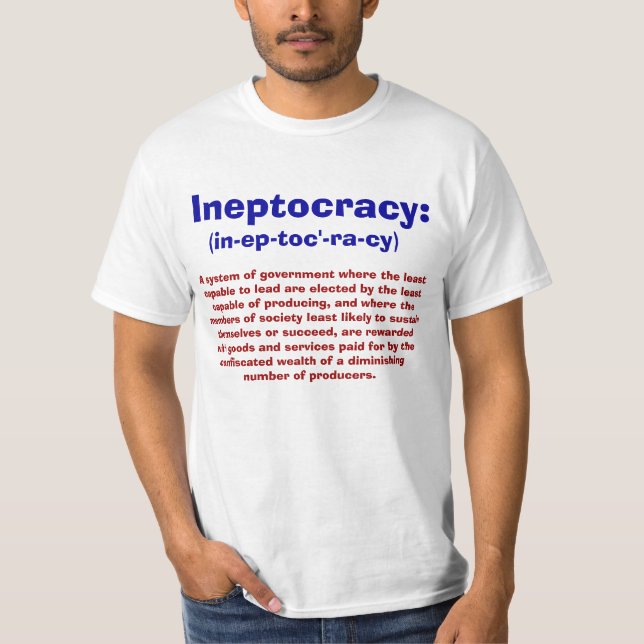 Definición de las camisetas de Ineptocracy (Anverso)