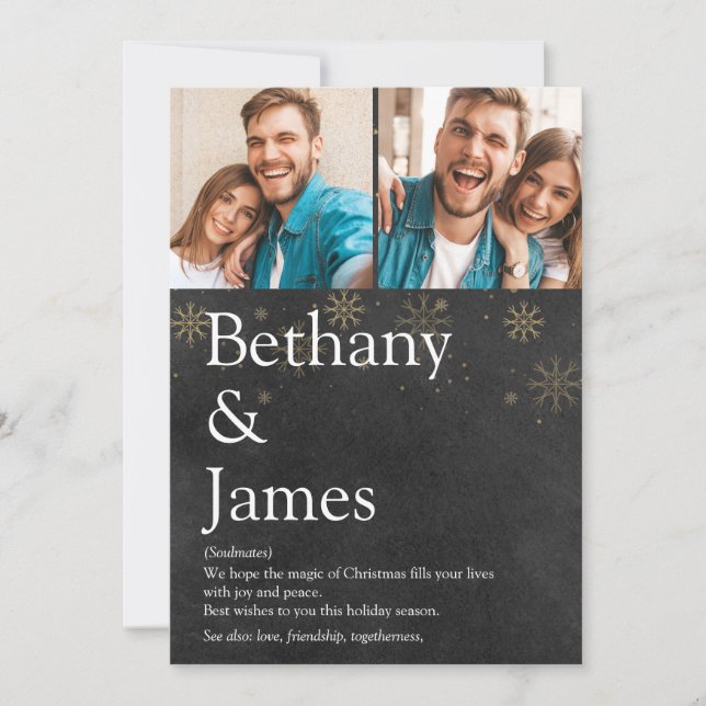 Definición de parejas 2 Foto Pizarra Navidad (Anverso)