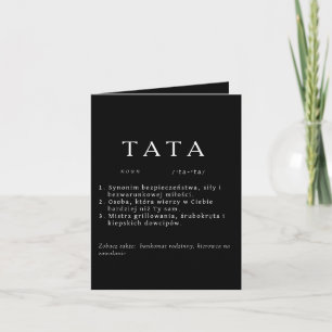 Definición de TATA Tarjeta de cumpleaños/Día del P