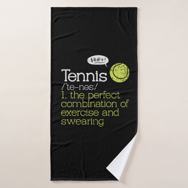 Definición de tenis (Toalla de baño)