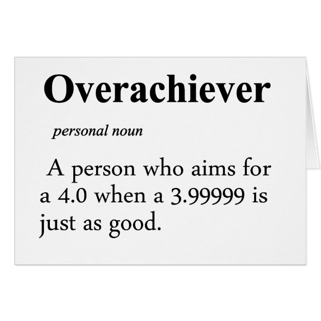 Definición del Overachiever (Anverso (Horizontal))