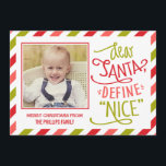 Definir una buena tarjeta de fotografía navideña<br><div class="desc">Celebre la temporada con esta moderna y elegante tarjeta de vacaciones de Berry Berry Sweet. Visita WWW.BERRYBERRYSWEET.COM para ver más de nuestras elegantes colecciones de vacaciones. Color del fondo del personalizable.</div>