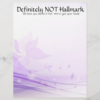 Definitivamente NO membrete de Hallmark