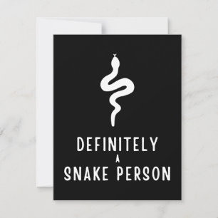 Definitivamente una serpiente, un regalo gracioso 