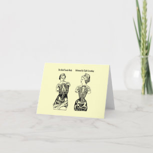 Deformado por las tarjetas del ~ de Corsetting
